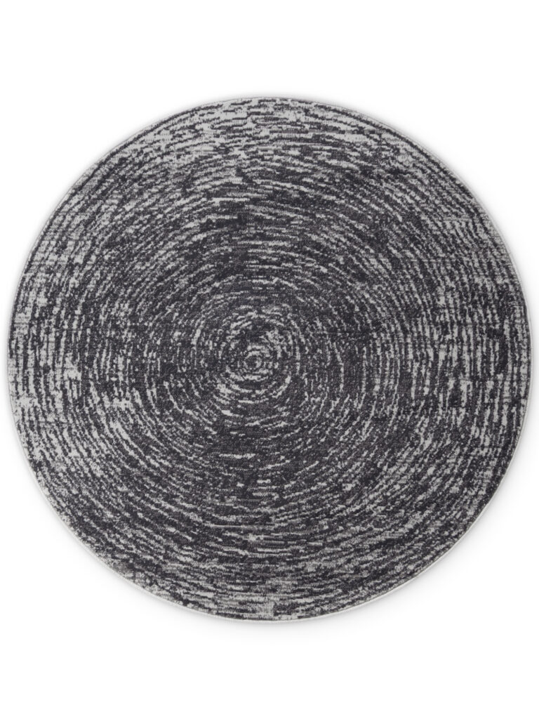 Gloria - Cavallo Cream-Grå Rund matta i färgen Grå gjord i materialet 100% Polypropylen