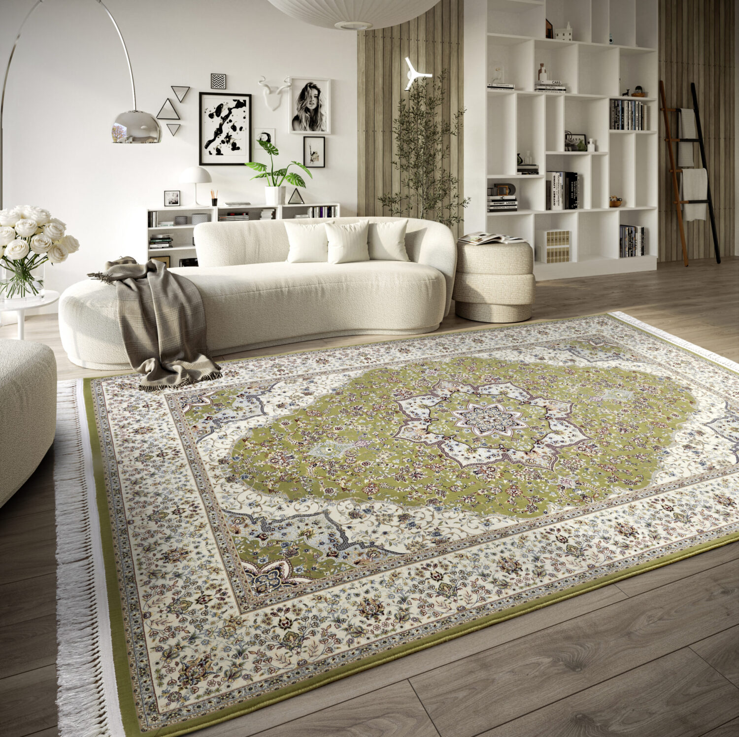 Villeroy & Boch 1870   Etienne Grön Cream matta i färgen Grön gjord i materialet 100% Polypropylen