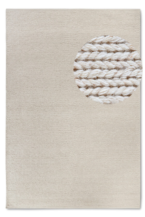 Villeroy & Boch 1748 Ull  Francois Natural White matta i färgen Cream gjord i materialet 100% Ull