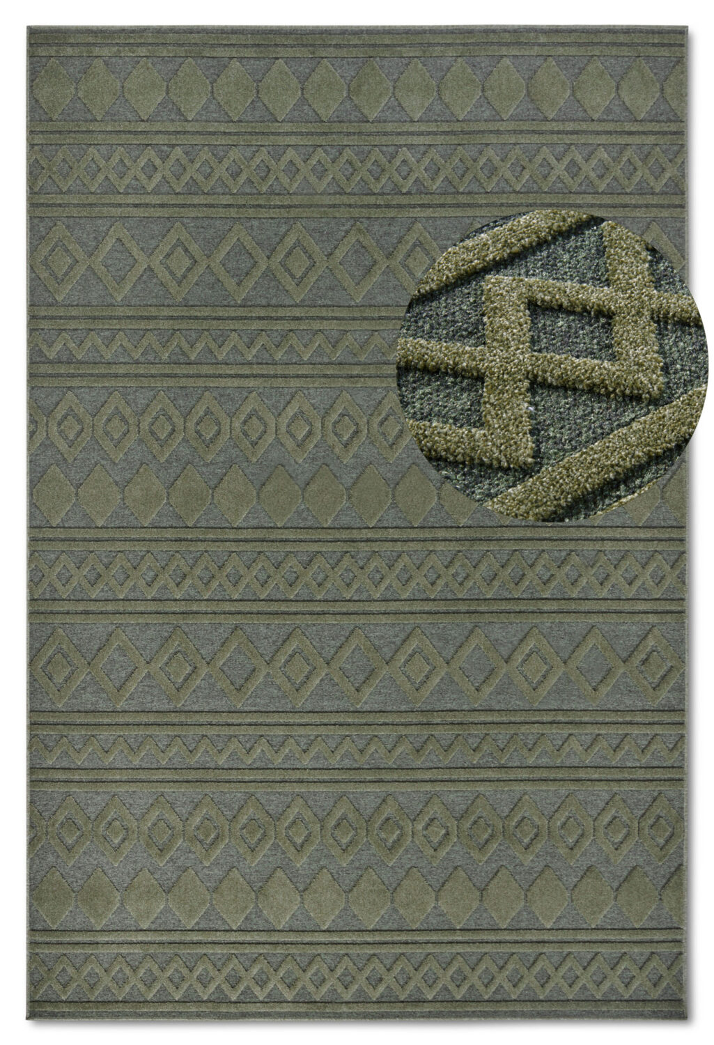 Villeroy & Boch 1879   Catherine Jungle Grön matta i färgen Grön gjord i materialet 100% Återvunnen Polyester