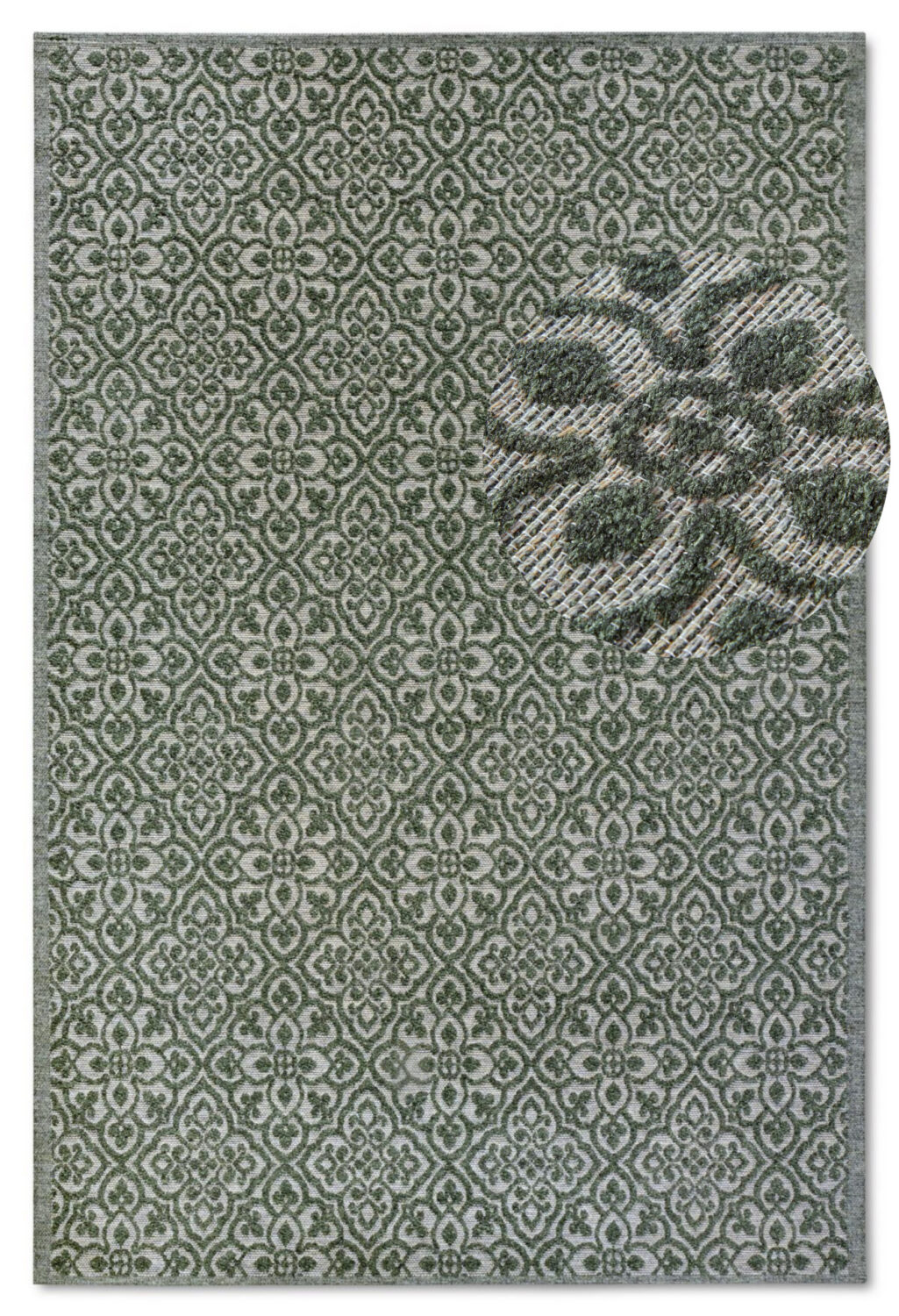 Villeroy & Boch 1883 Utomhus  Julie Jungle Grön matta i färgen Grön gjord i materialet 100% Återvunnen Polyester