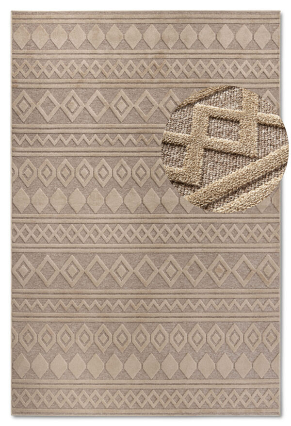 Villeroy & Boch 1879   Catherine Natural Grå Beige matta i färgen Beige gjord i materialet 100% Återvunnen Polyester