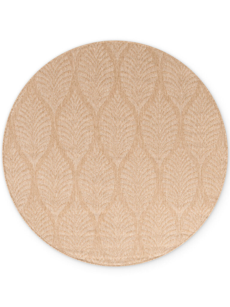 Utomhus matta - Liora Jute-Vit Rund