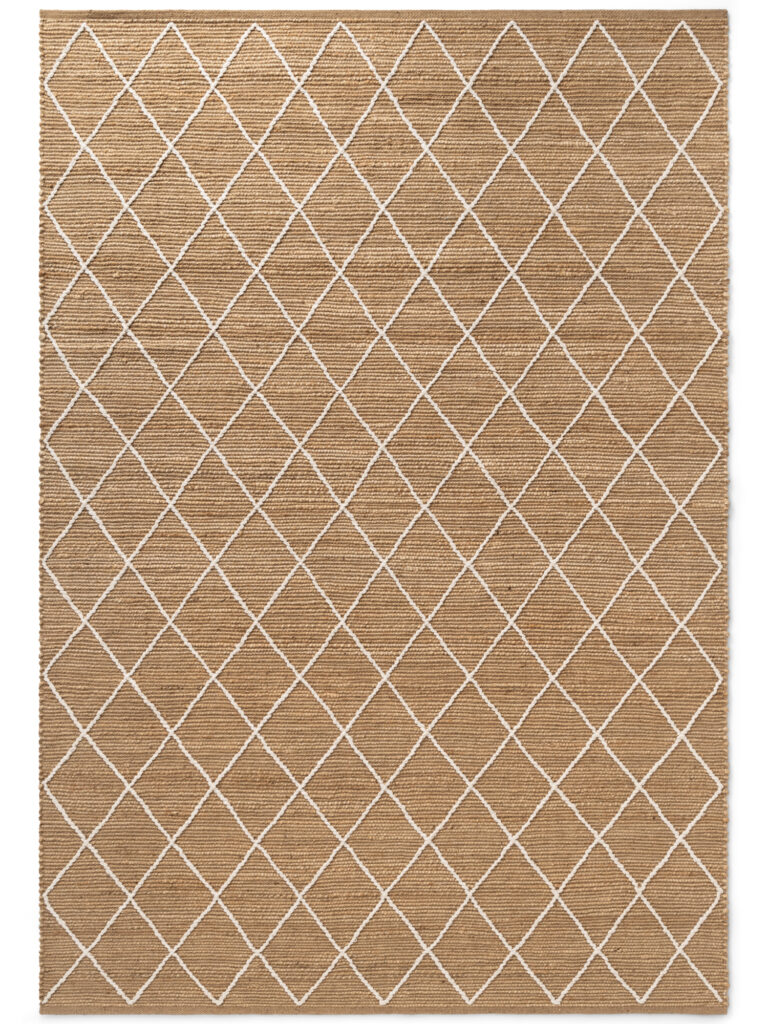 Jutematta -  Kunu Natural Guld-vit matta i färgen Brun gjord i materialet 90% Jute