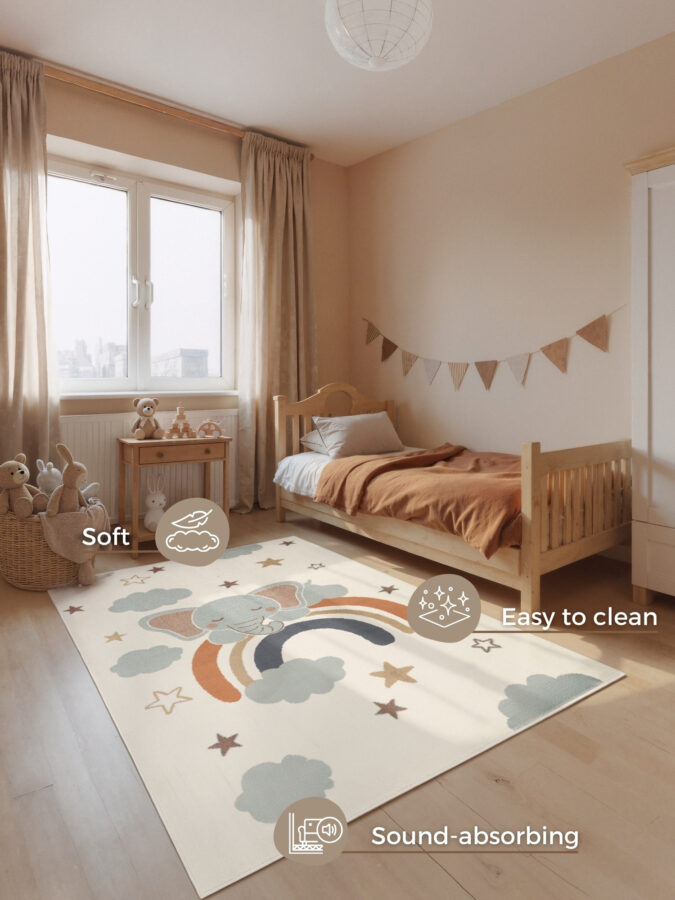 Hanse Home Adventures Barnmatta Dreamy Jumbo - Creme-multi - Bild 3