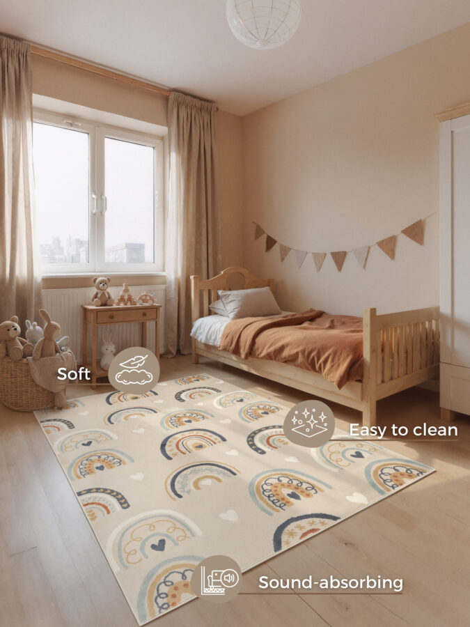 Hanse Home Adventures Barnmatta Bowie - Beige-multi - Bild 3