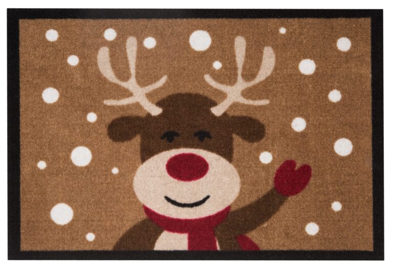 Design dörrmatta Renar 40x60 cm - Brun