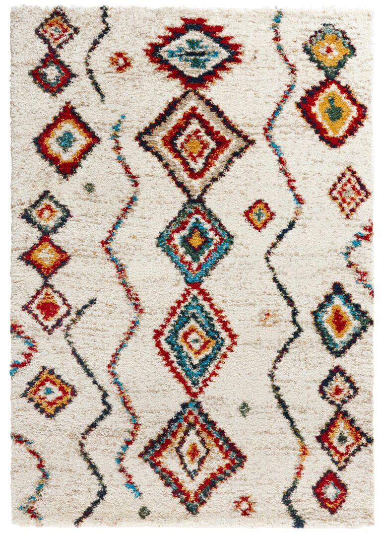 Design Velour Djupluggad Matta Geometrisk