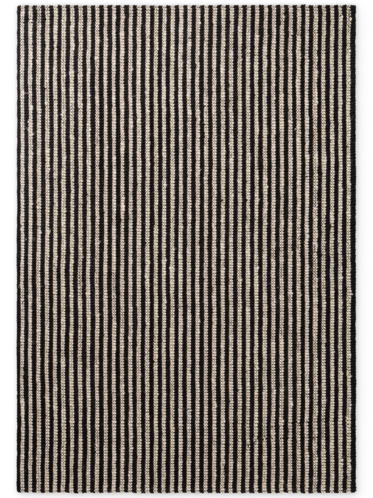 Elle Decoration Harvest Jutematta Ebony Natur Elfenben Svart
