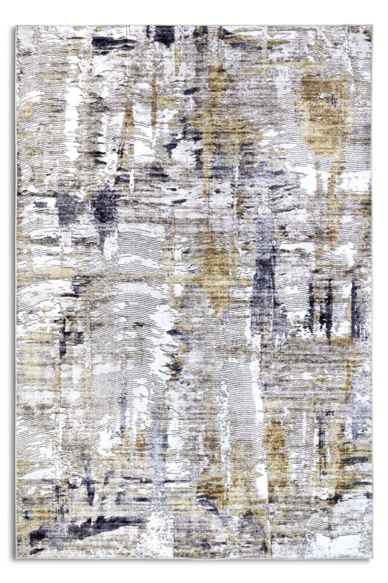 ELLE Decoration Imagination Kortluggad Matta Malard Antracit Guld