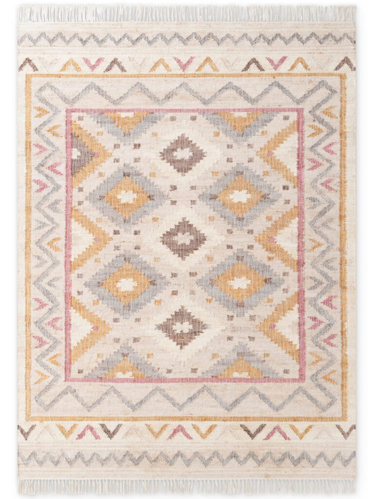 Elle Decoration Roya Afghansk Kelimmatta Imani Creme Multi