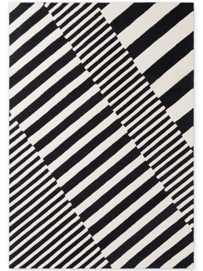 Elle Decoration Stryve Ullmatta Flux Svart Vit