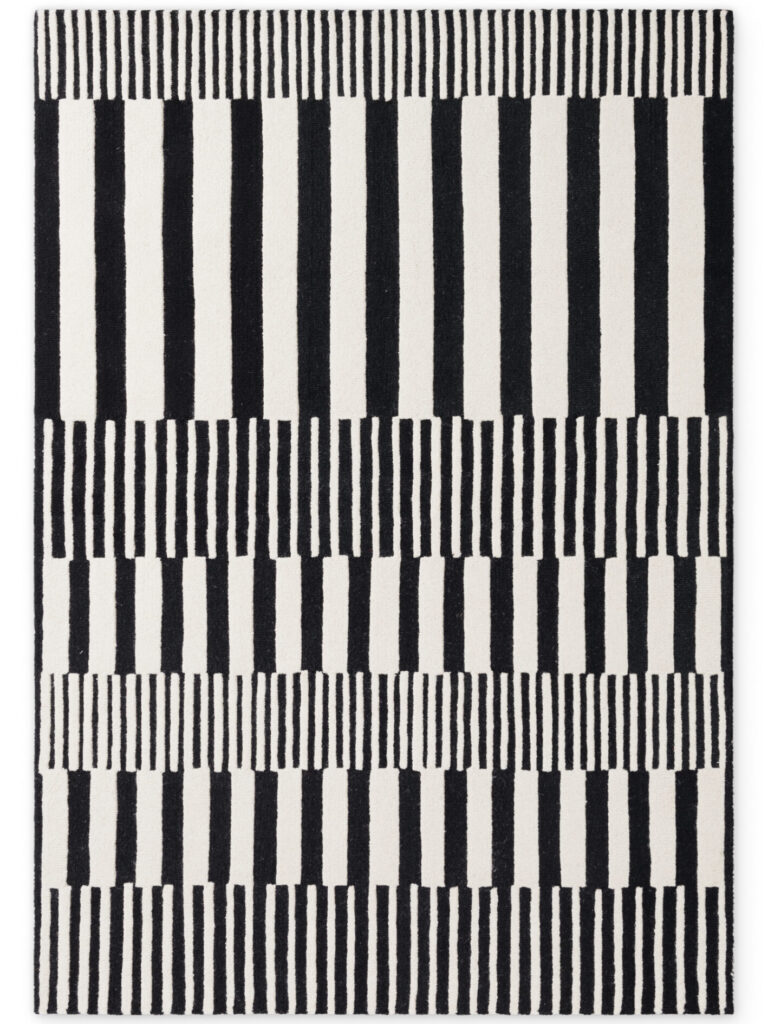 Elle Decoration Stryve Ullmatta Pulse Svart Vit