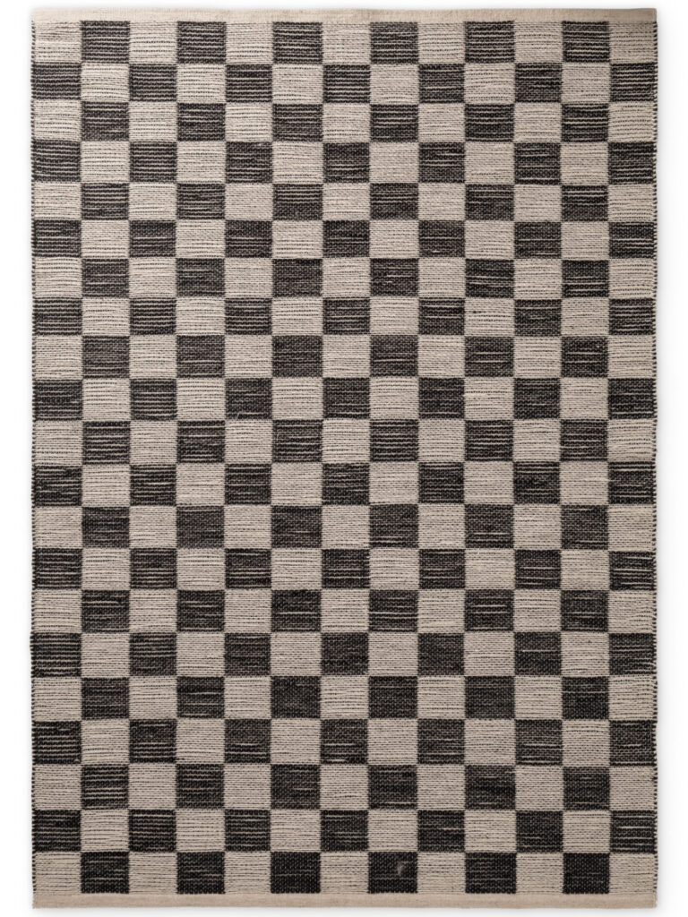 Hanse Home Handloom 1.0 Jutematta Rex Naturvit Svart