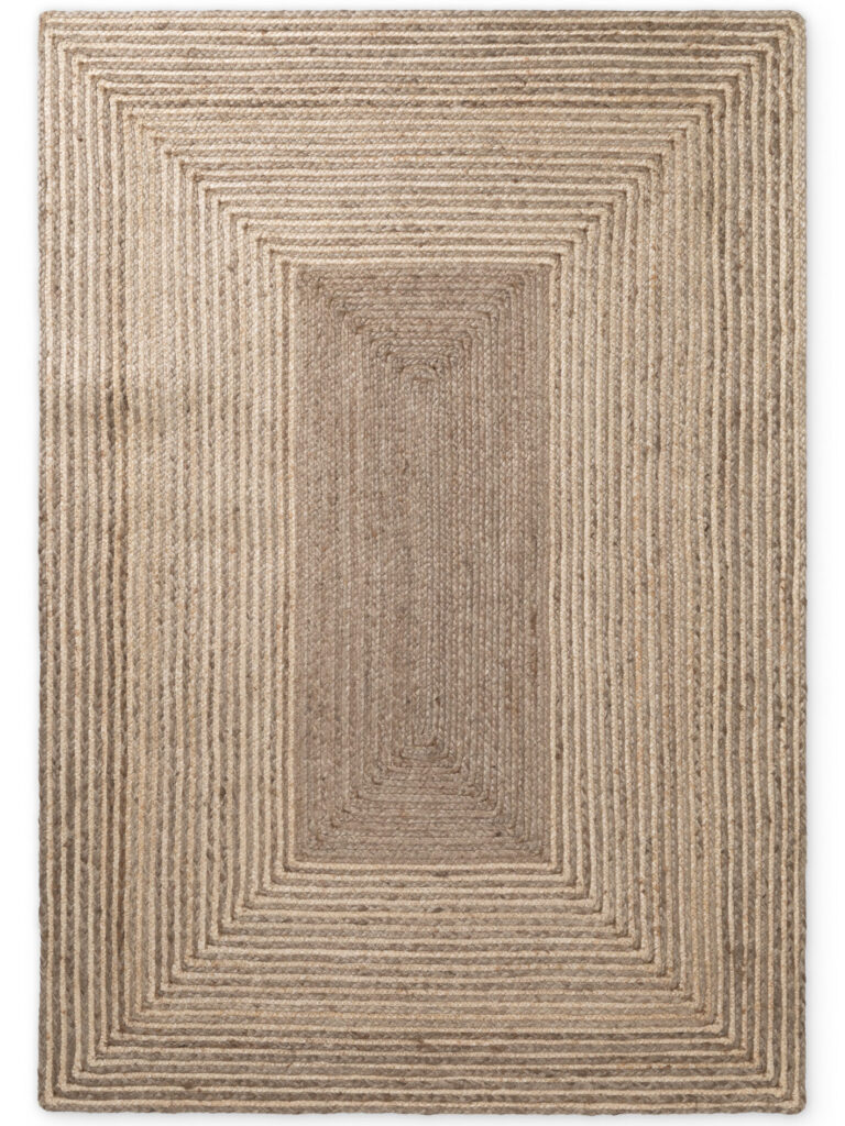 Hanse Home Juno Jutematta Juno Line Natur Vit Brun