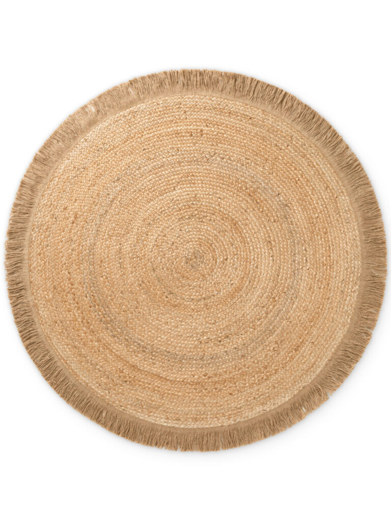 Hanse Home Jute Flätad Jutematta Rund Nuru Natur Guld