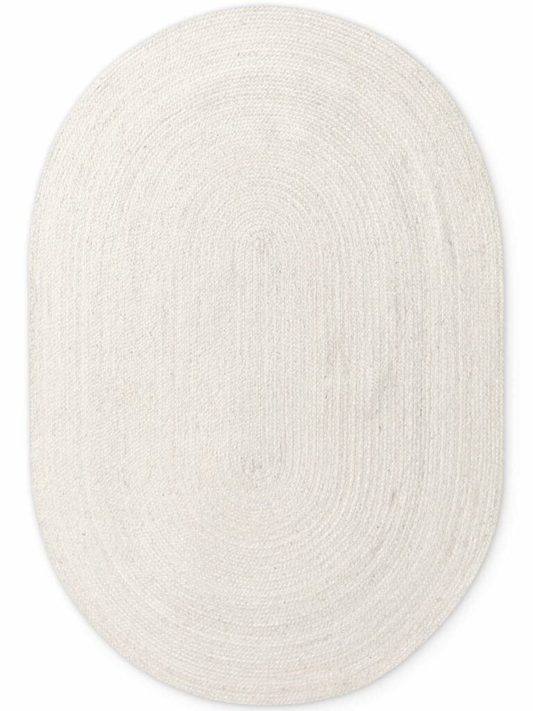 Hanse Home Jute Flätad Jutematta Rund Rangpur Vit