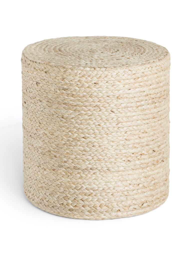 Hanse Home Looma Jutepuff Looma 40x40 cm - Natur-elfenben
