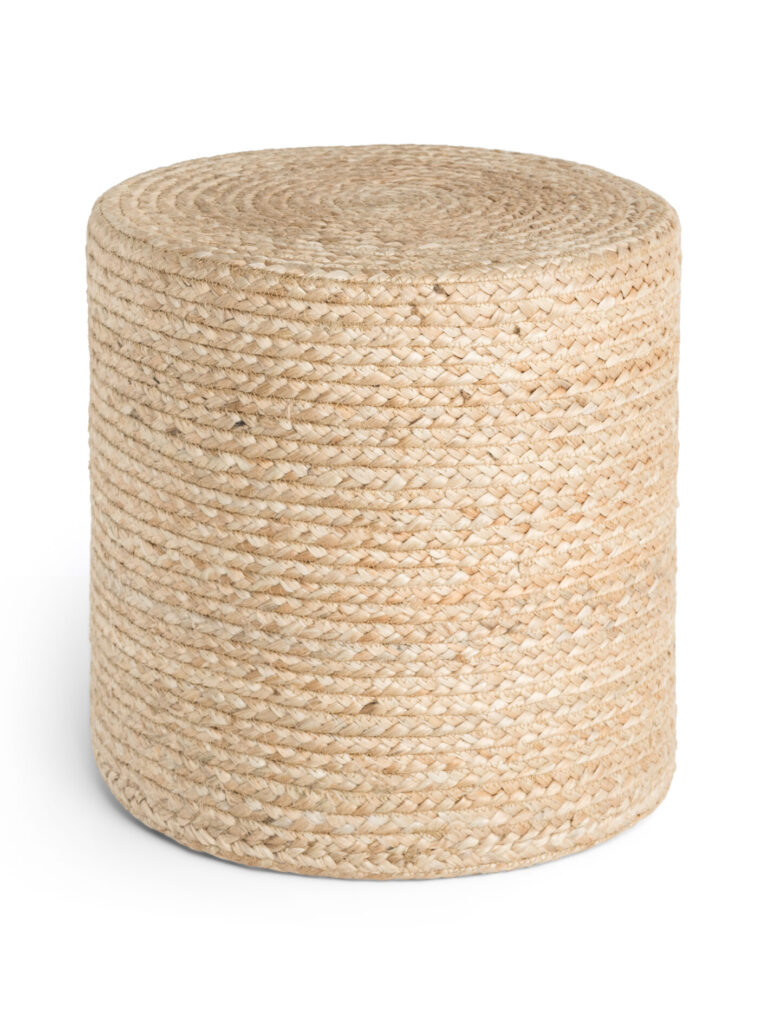 Hanse Home Looma Jutepuff Looma 40x40 cm - Naturguld