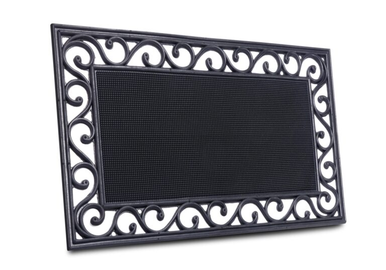 Hanse Home Mix Mats dörrmatta gjutjärnsdesign gummicenter 45x75 cm - Svart