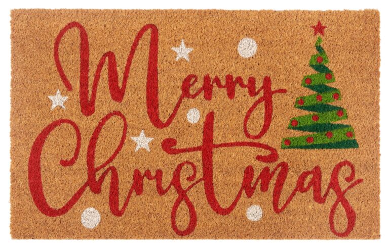 Hanse Home Mix Mats Dörrmatta Kokos Merry Christmas Tree 40x70 cm - Kokosöarna