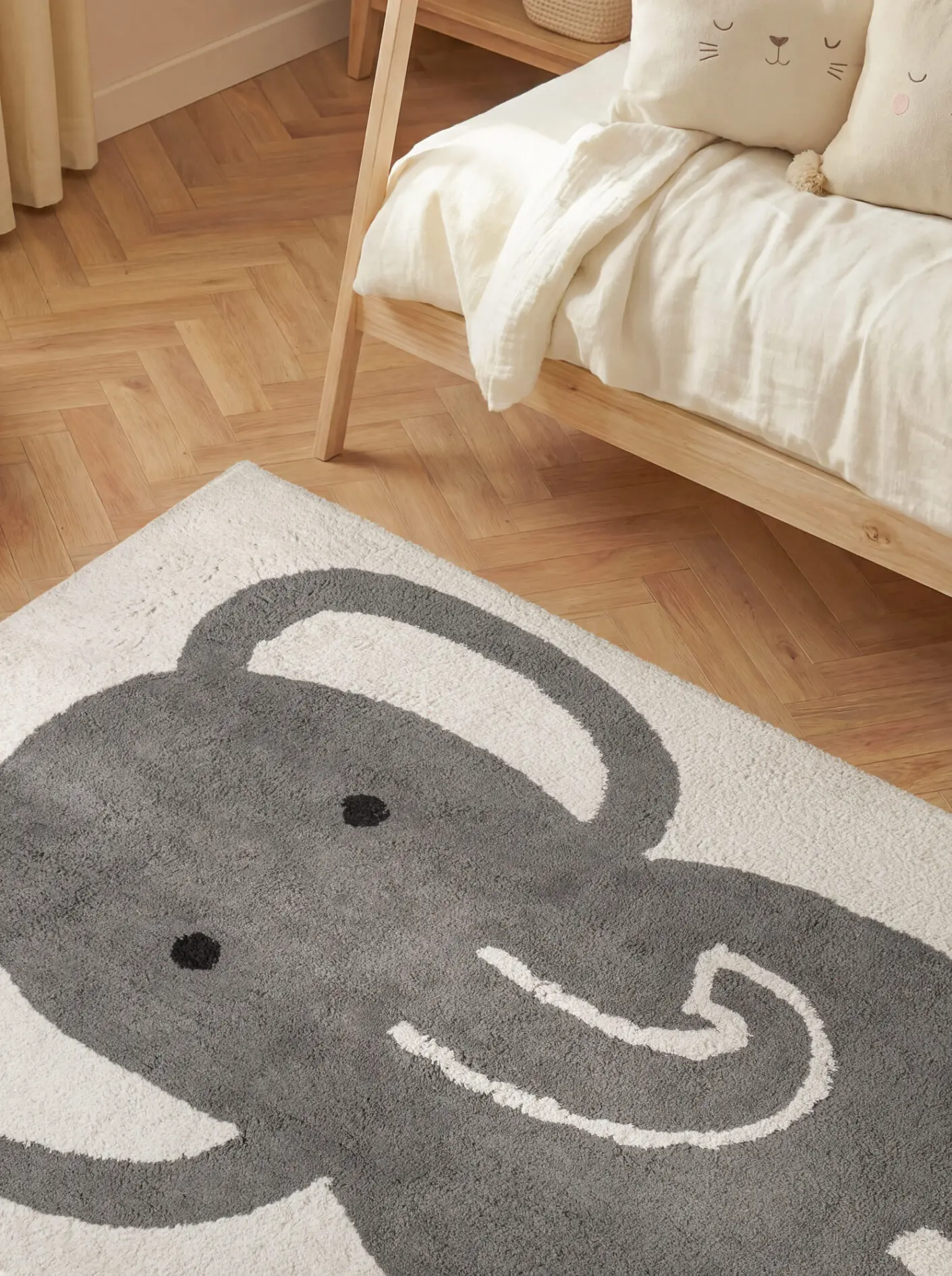 Hanse Home Snuggle Barnmatta Emil 140x200 cm - Creme-grå