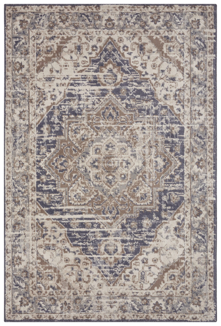 Hanse Home Terrain Designer Kortluggad Matta Sand Creme Blå