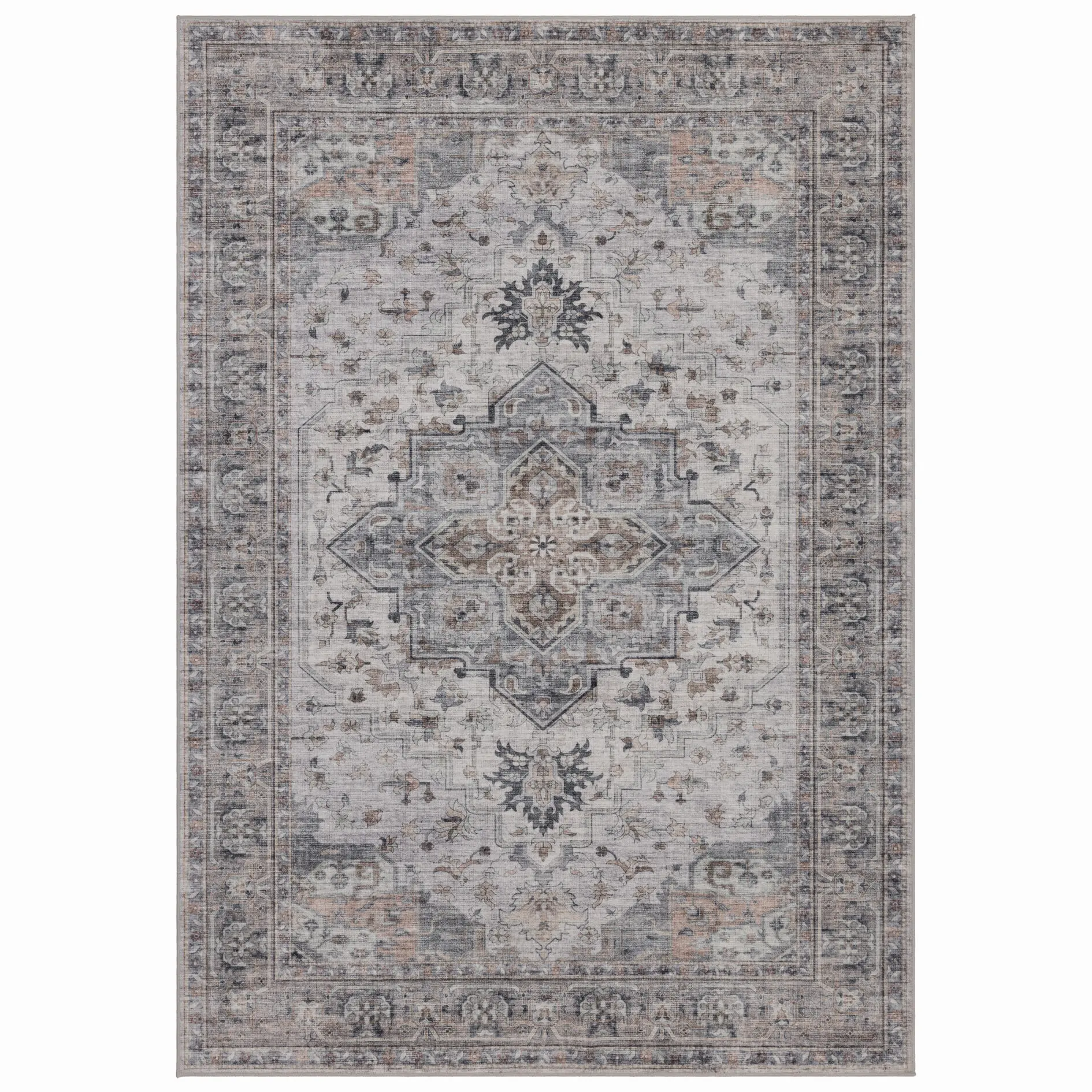 Inka Tvättbar Vintage matta 1144 - Beige