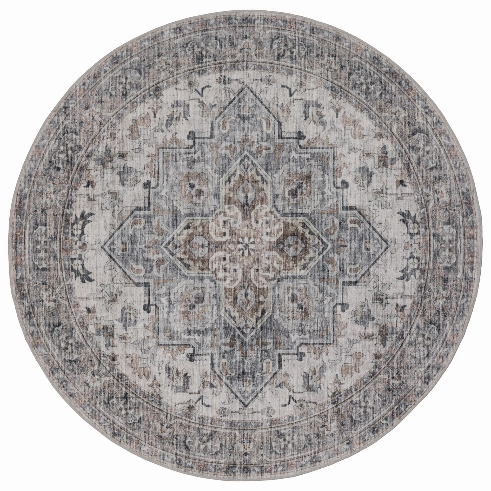 Inka Tvättbar Vintage matta 1144 - Beige
