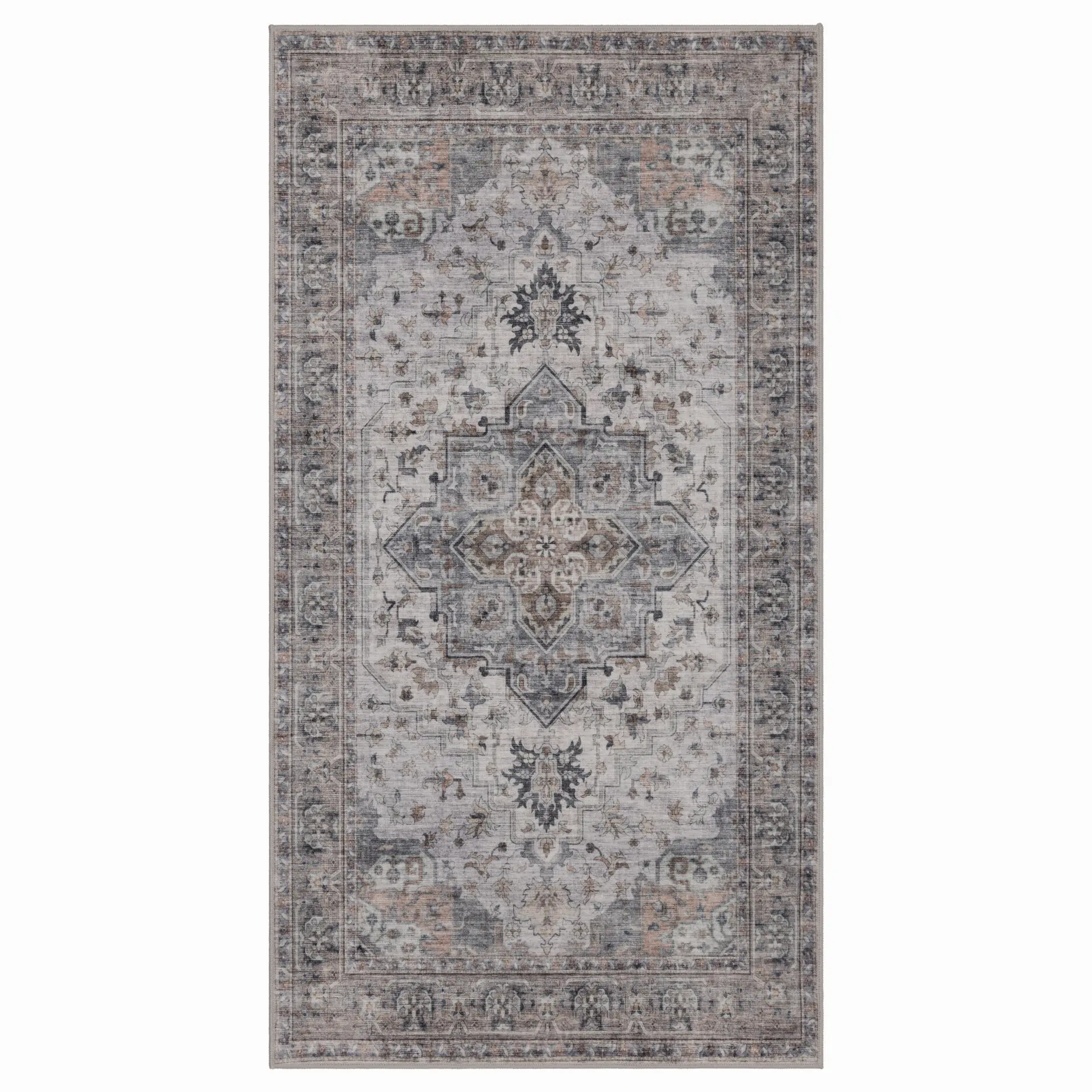 Inka Tvättbar Vintage matta 1144 - Beige