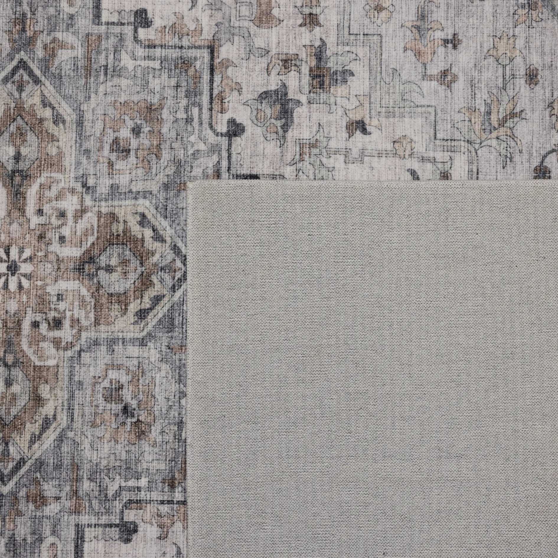 Inka Tvättbar Vintage matta 1144 - Beige