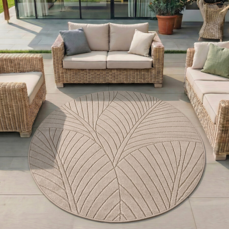 Nova 1203 Inomhus- och utomhusmatta - Beige - Bild 5