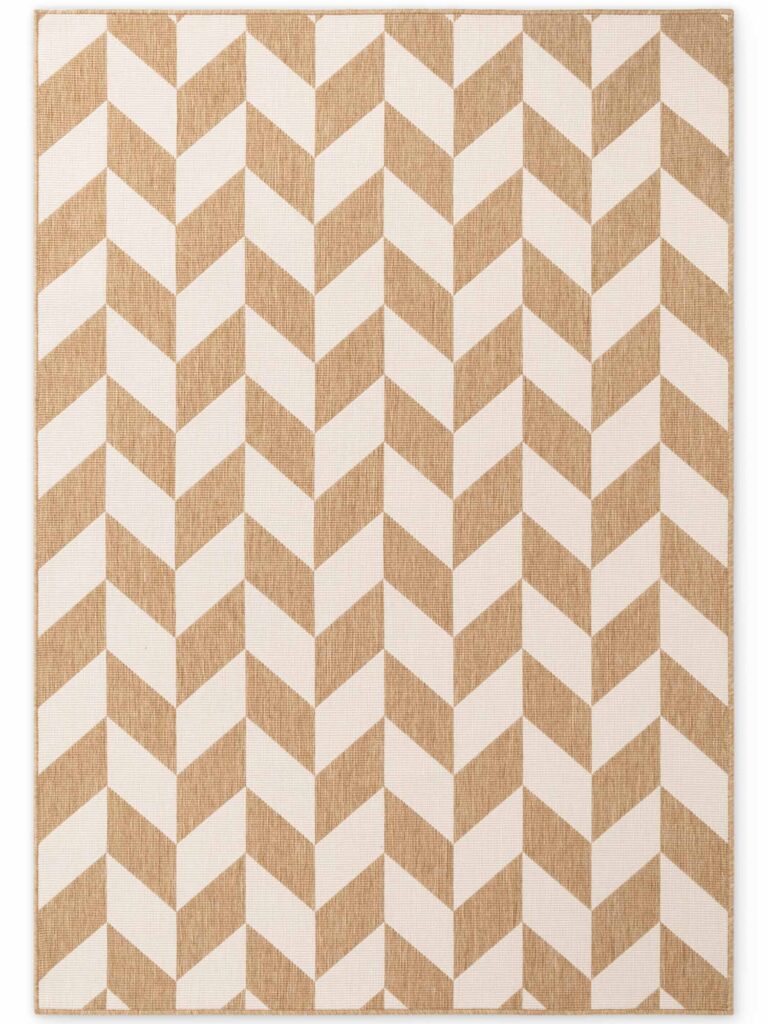 Ted Baker Haringey plattvävd matta Terrick jute vit