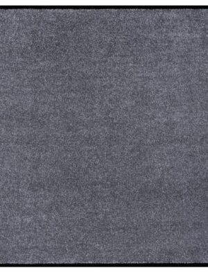 Tvättbar dörrmatta - Plain Grå